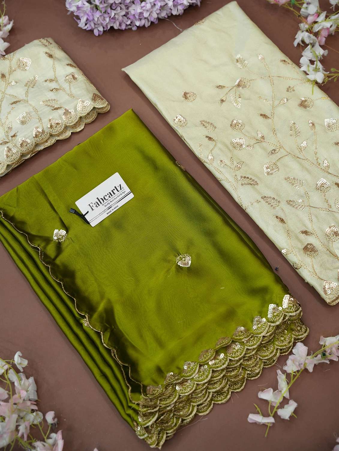 women solid with work unstitched lehenga choli - 22240692 -  Standard Image - 2