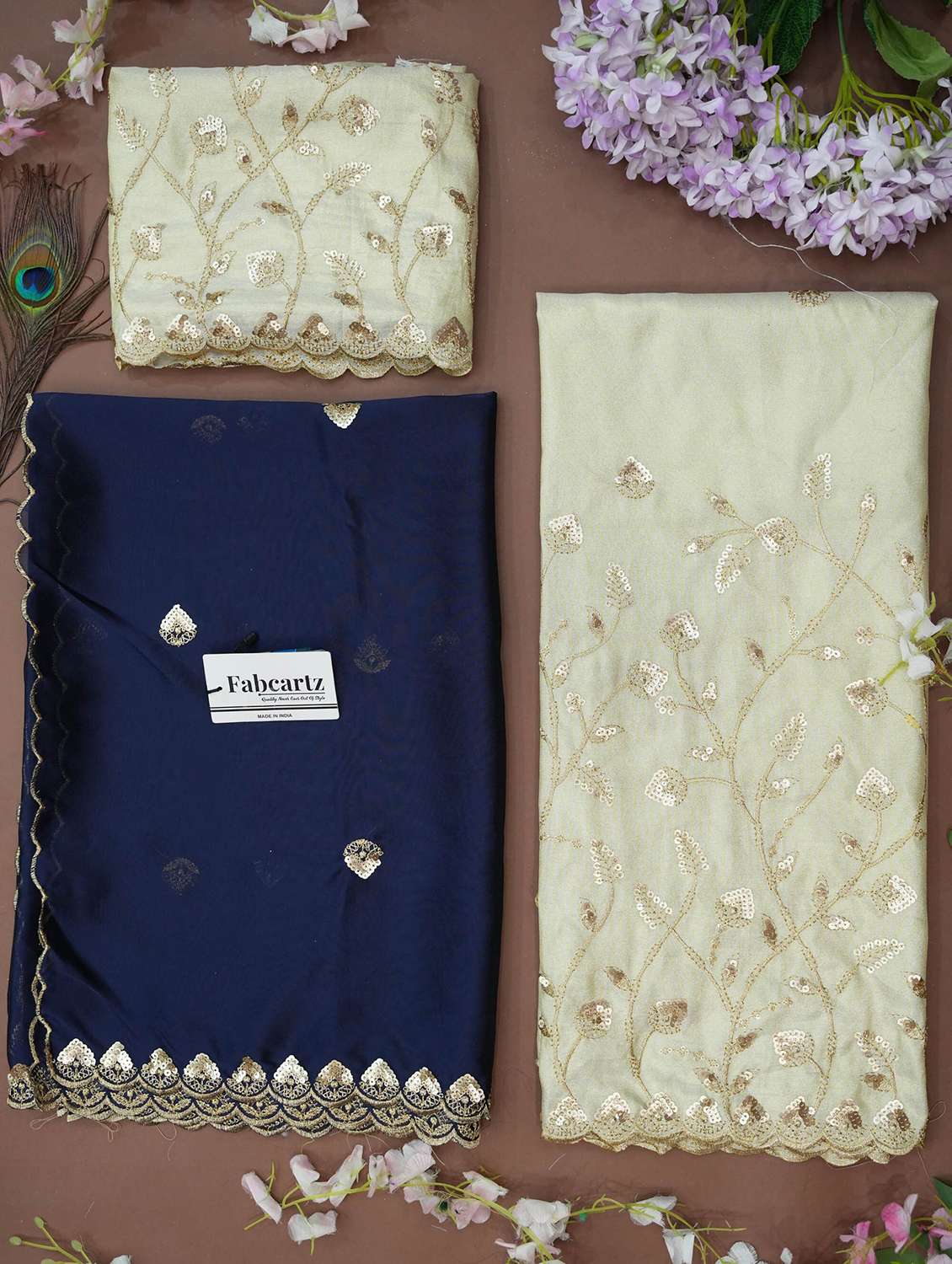 women solid with work unstitched lehenga choli - 22240694 -  Standard Image - 2