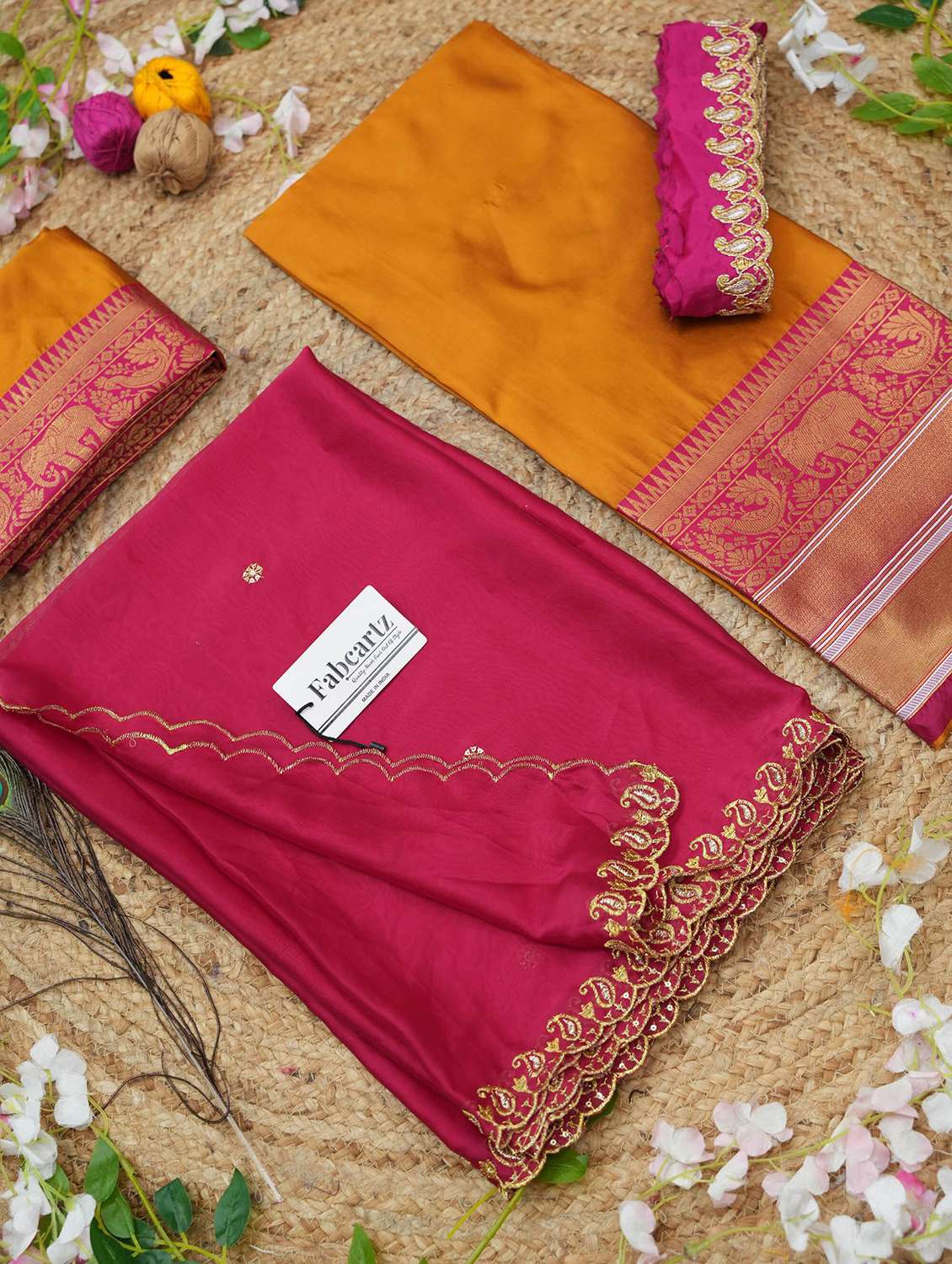 women self design south indian style unstitched lehenga choli - 22240702 -  Standard Image - 2