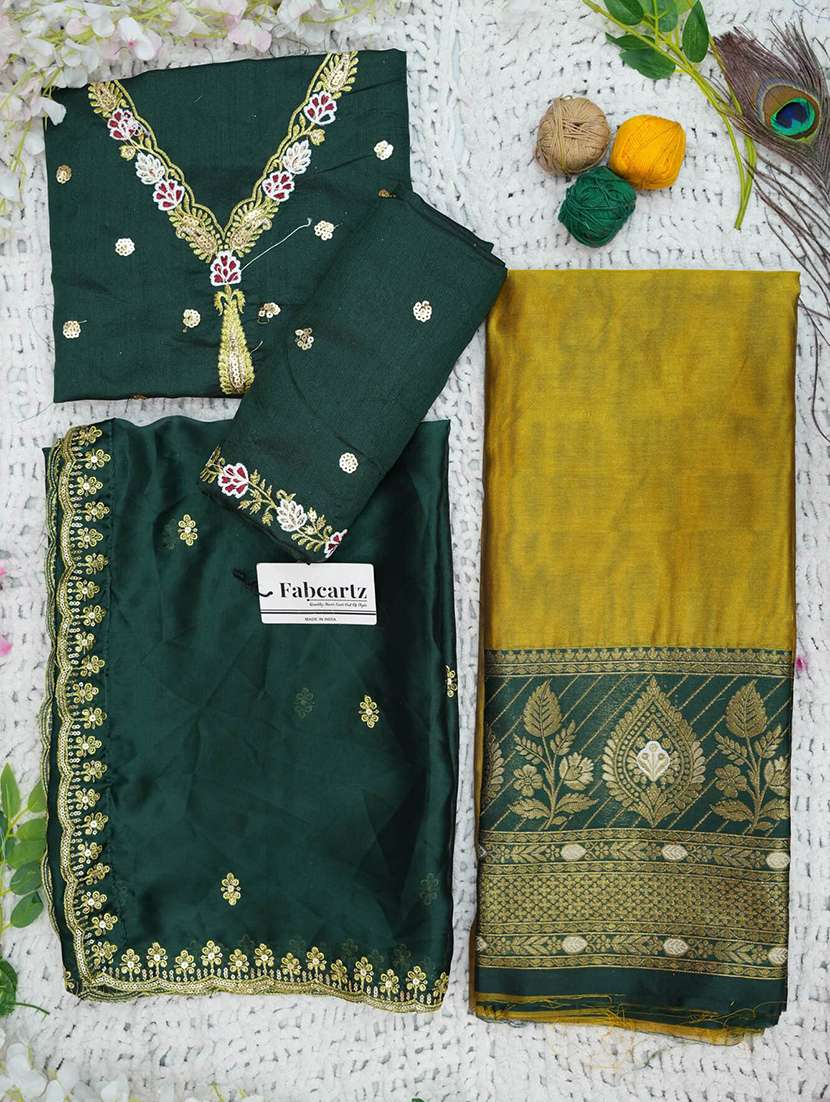 women self design south indian style unstitched lehenga choli - 22240703 -  Standard Image - 2