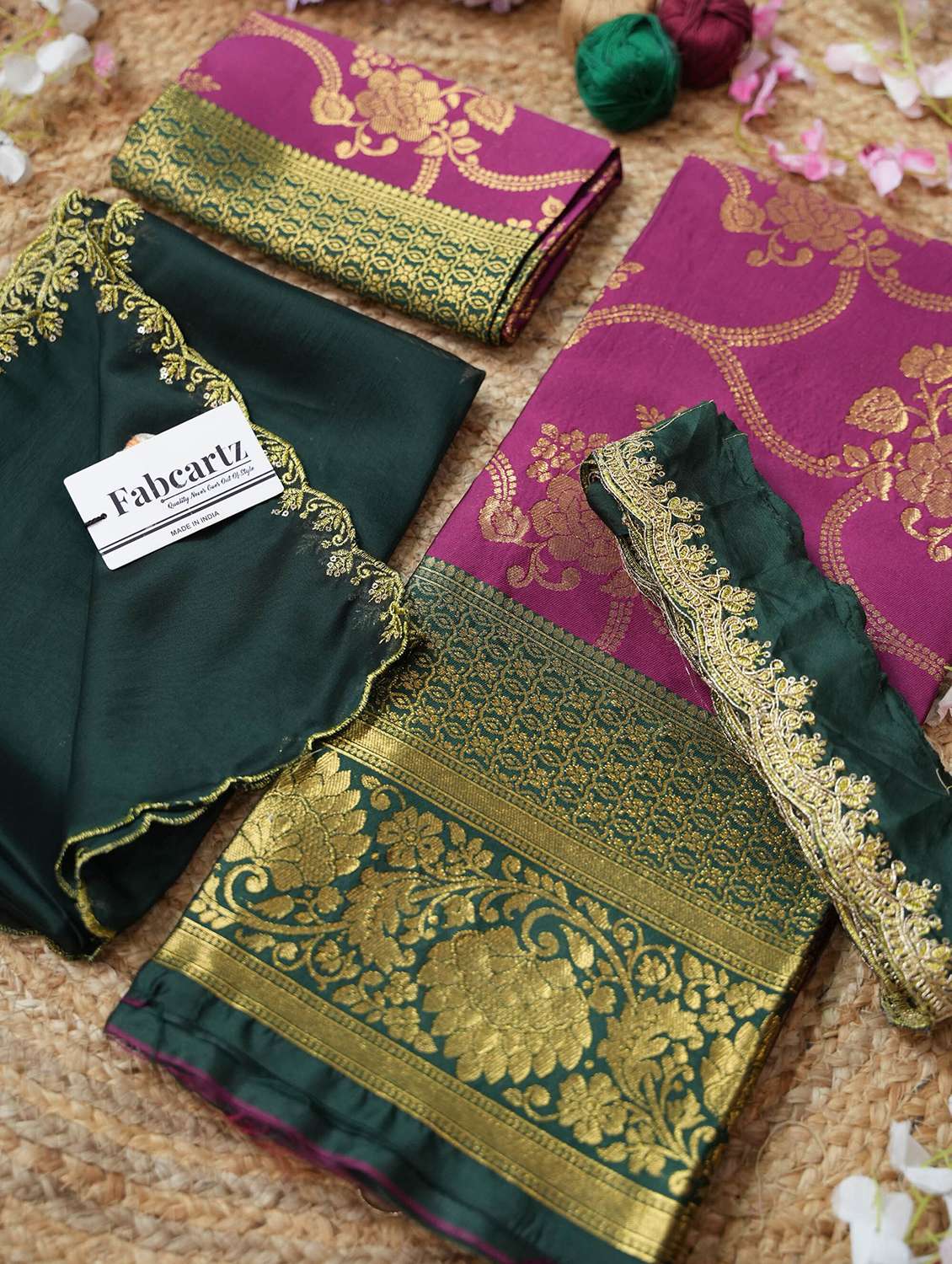 women self design south indian style unstitched lehenga choli - 22240709 -  Standard Image - 2