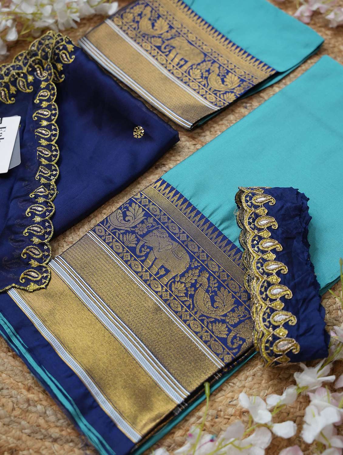 women self design south indian style unstitched lehenga choli - 22240715 -  Standard Image - 2