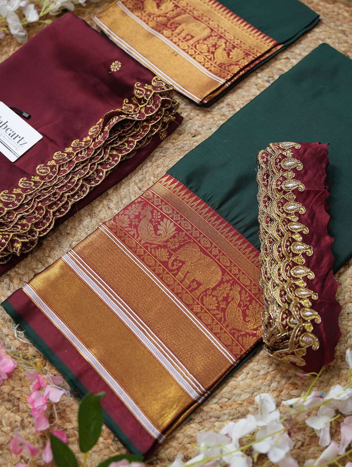 women self design south indian style unstitched lehenga choli - 22240717 -  Standard Image - 2