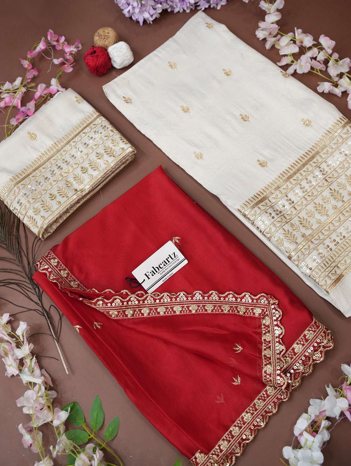 women solid with work unstitched lehenga choli - 22240718 -  Standard Image - 2