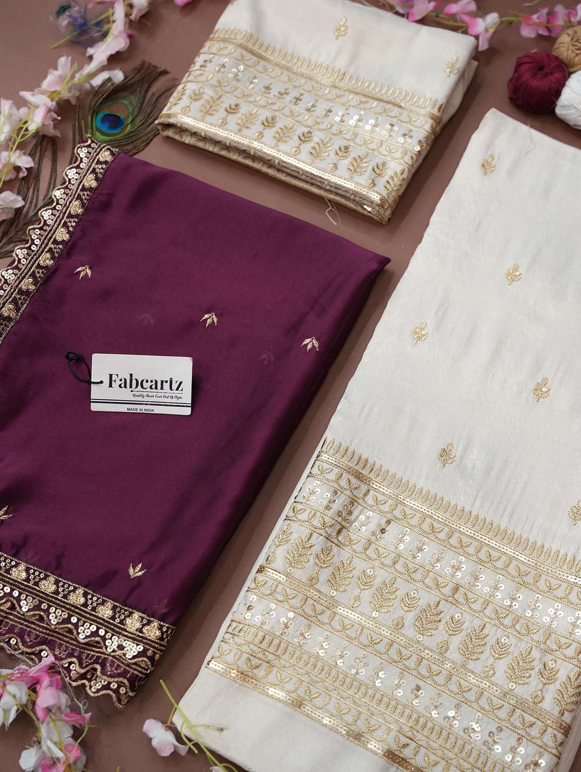 women solid with work unstitched lehenga choli - 22240719 -  Standard Image - 2