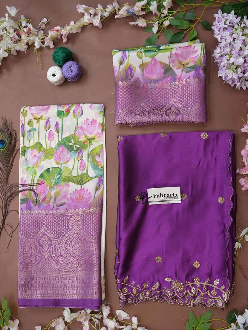 women floral south indian style unstitched lehenga choli - 22240728 -  Standard Image - 2