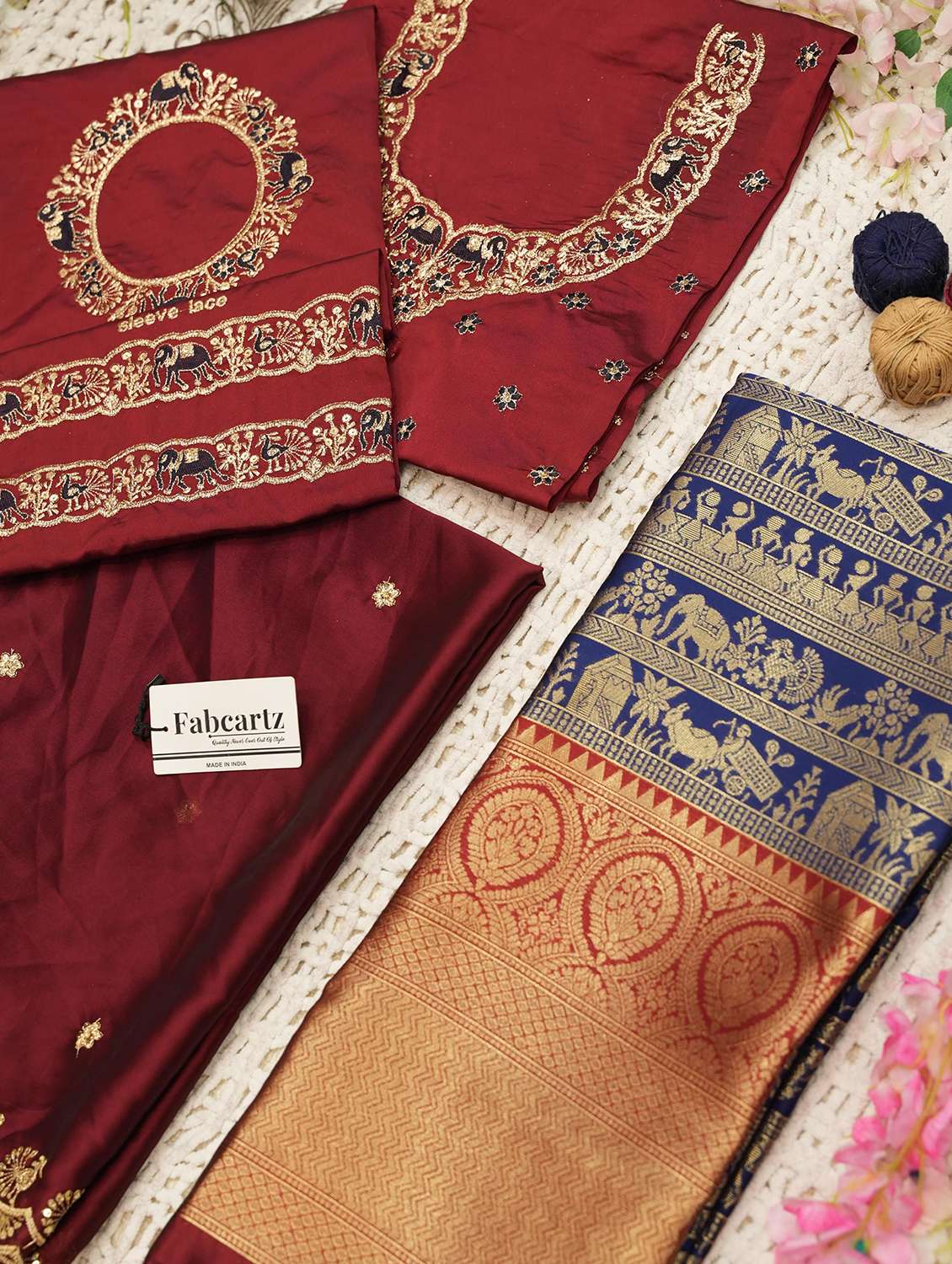 women self design south indian style unstitched lehenga choli - 22240762 -  Standard Image - 2