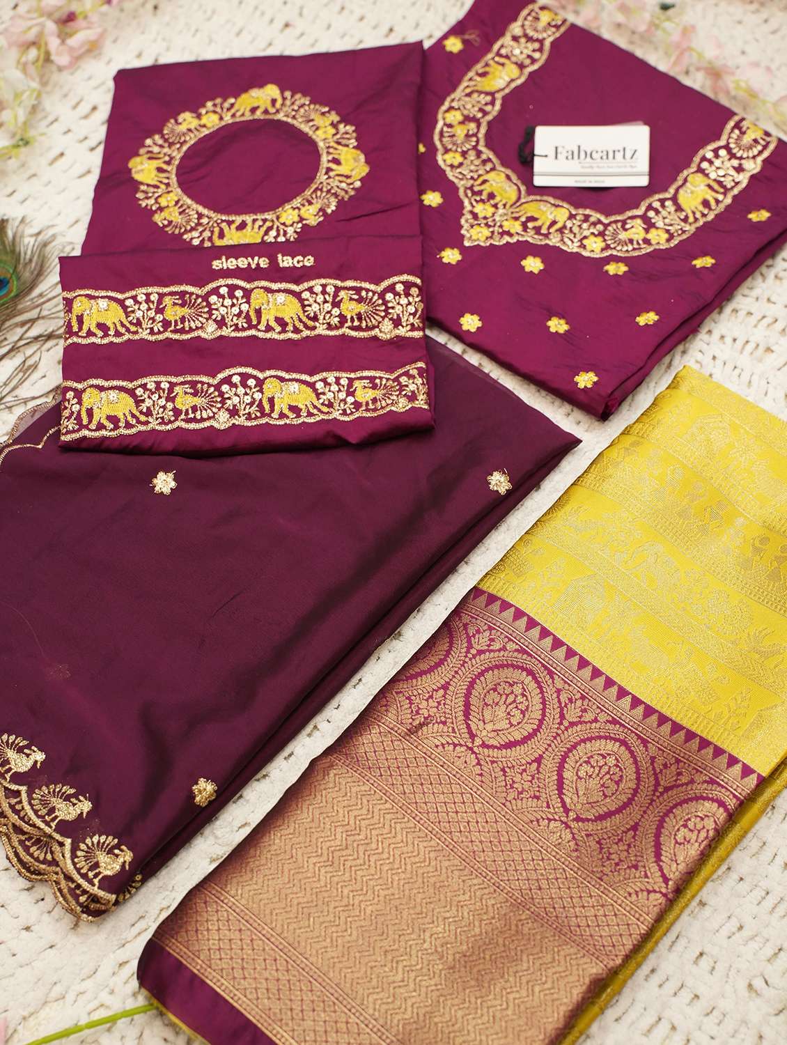 women self design south indian style unstitched lehenga choli - 22240765 -  Standard Image - 2