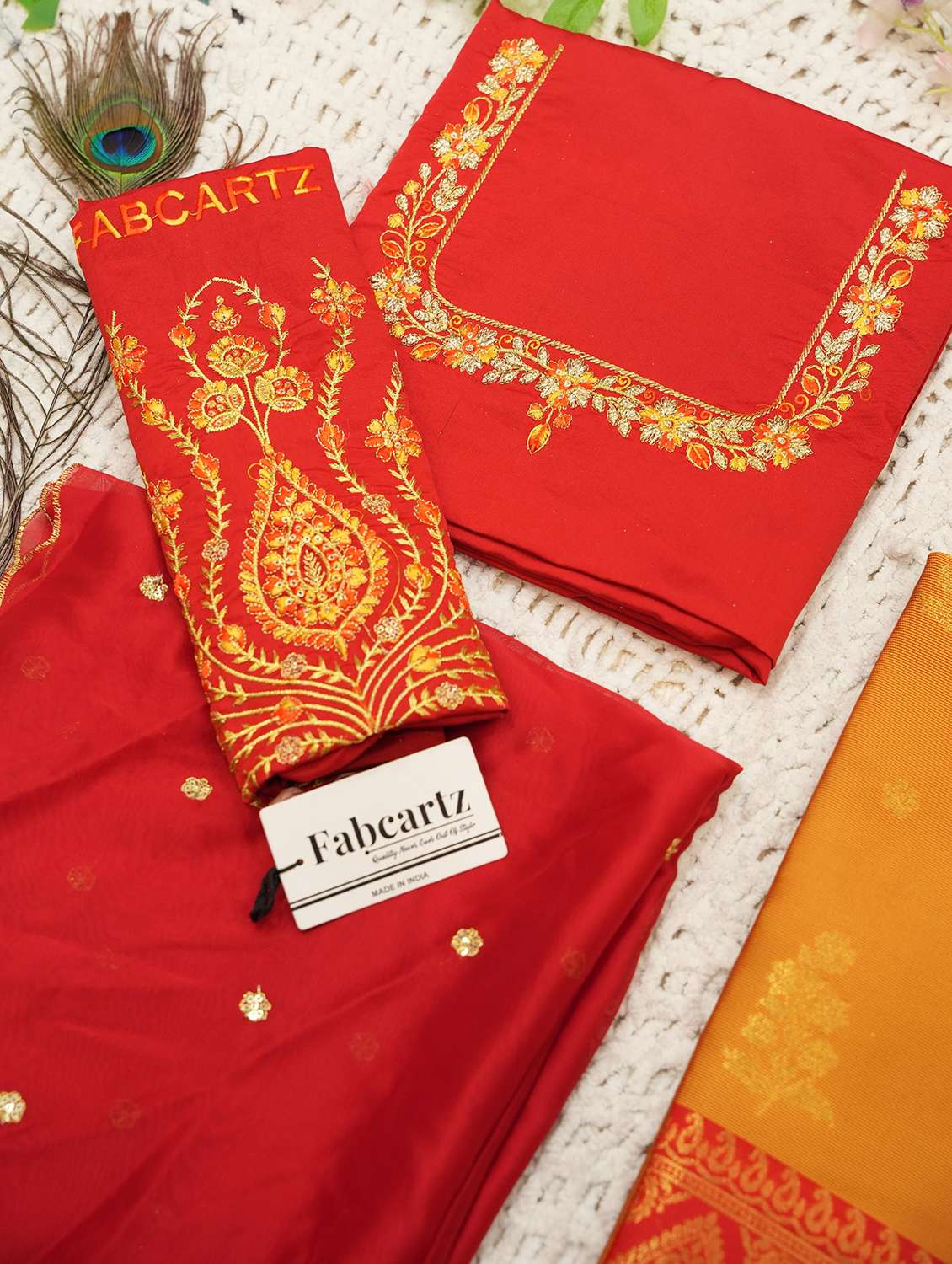 women self design south indian style unstitched lehenga choli - 22240768 -  Standard Image - 2