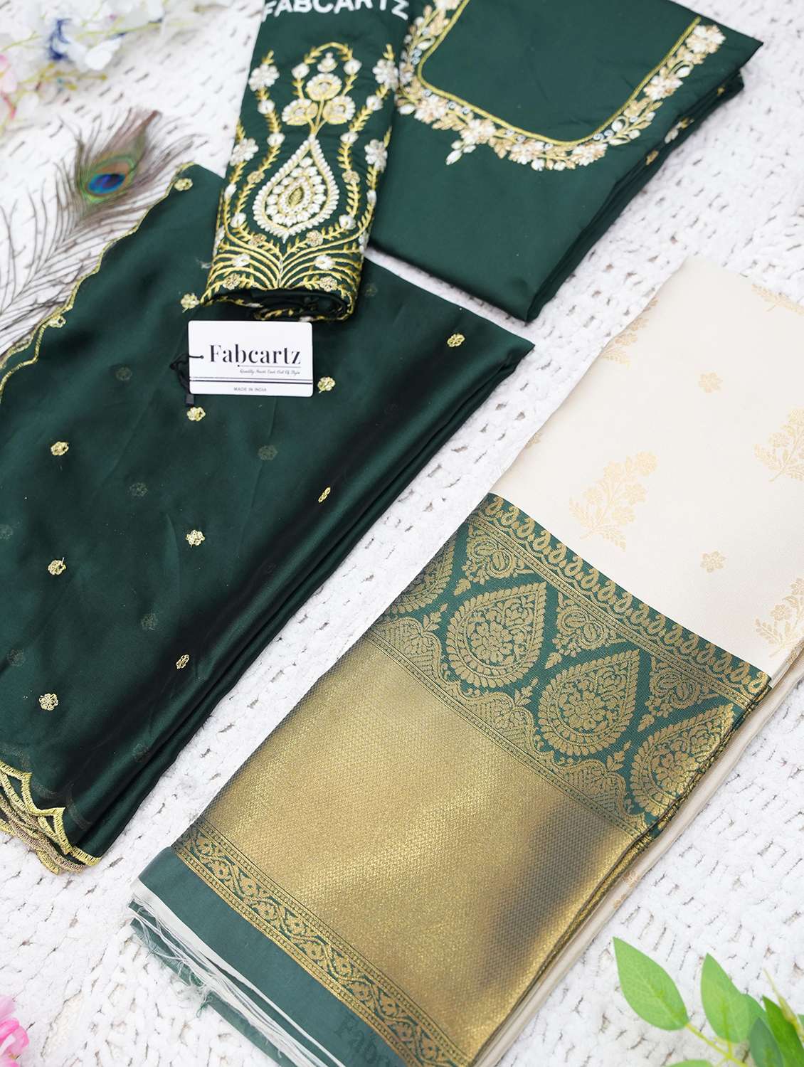 women self design south indian style unstitched lehenga choli - 22240770 -  Standard Image - 2