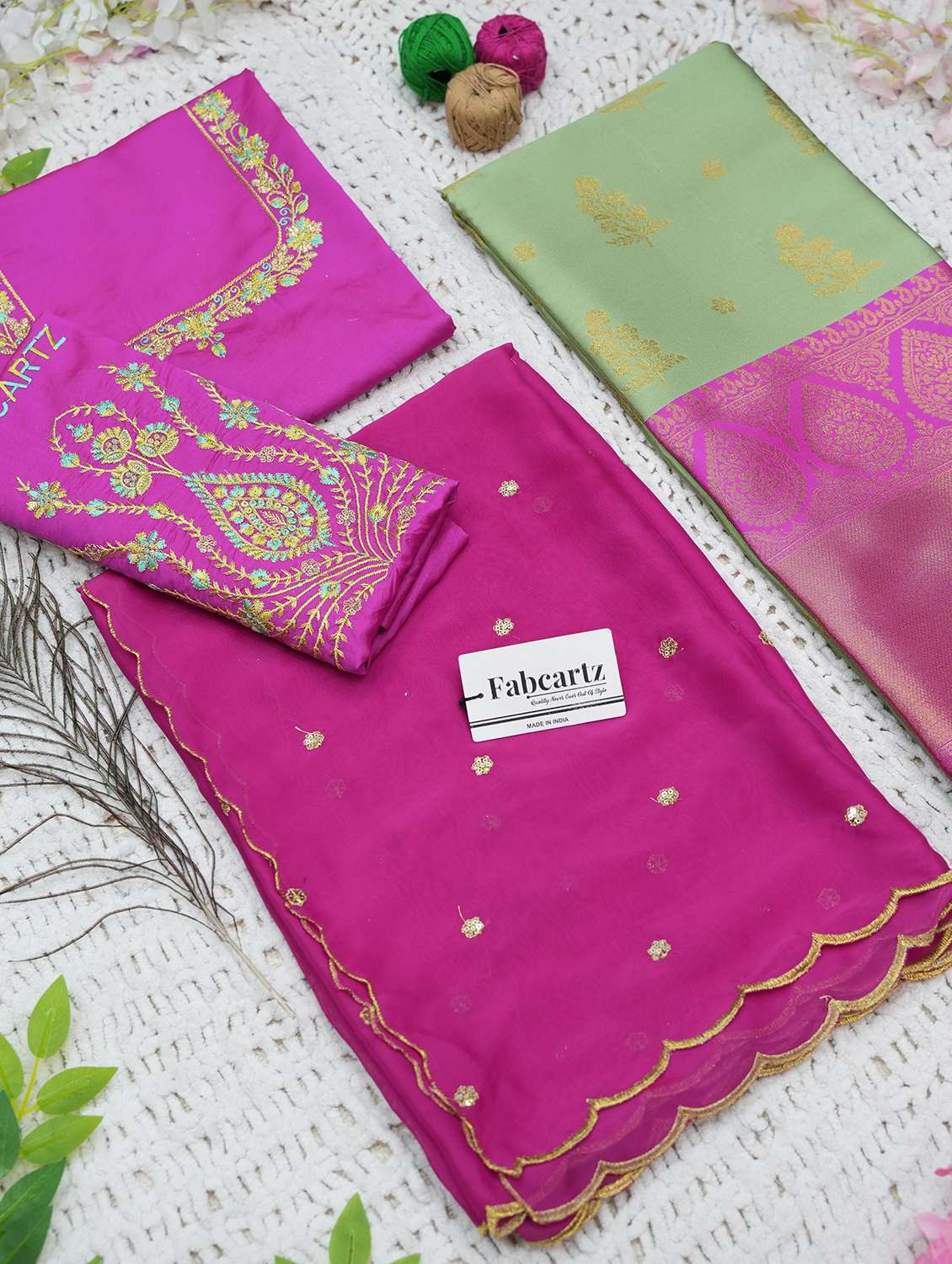 women self design south indian style unstitched lehenga choli - 22240774 -  Standard Image - 2