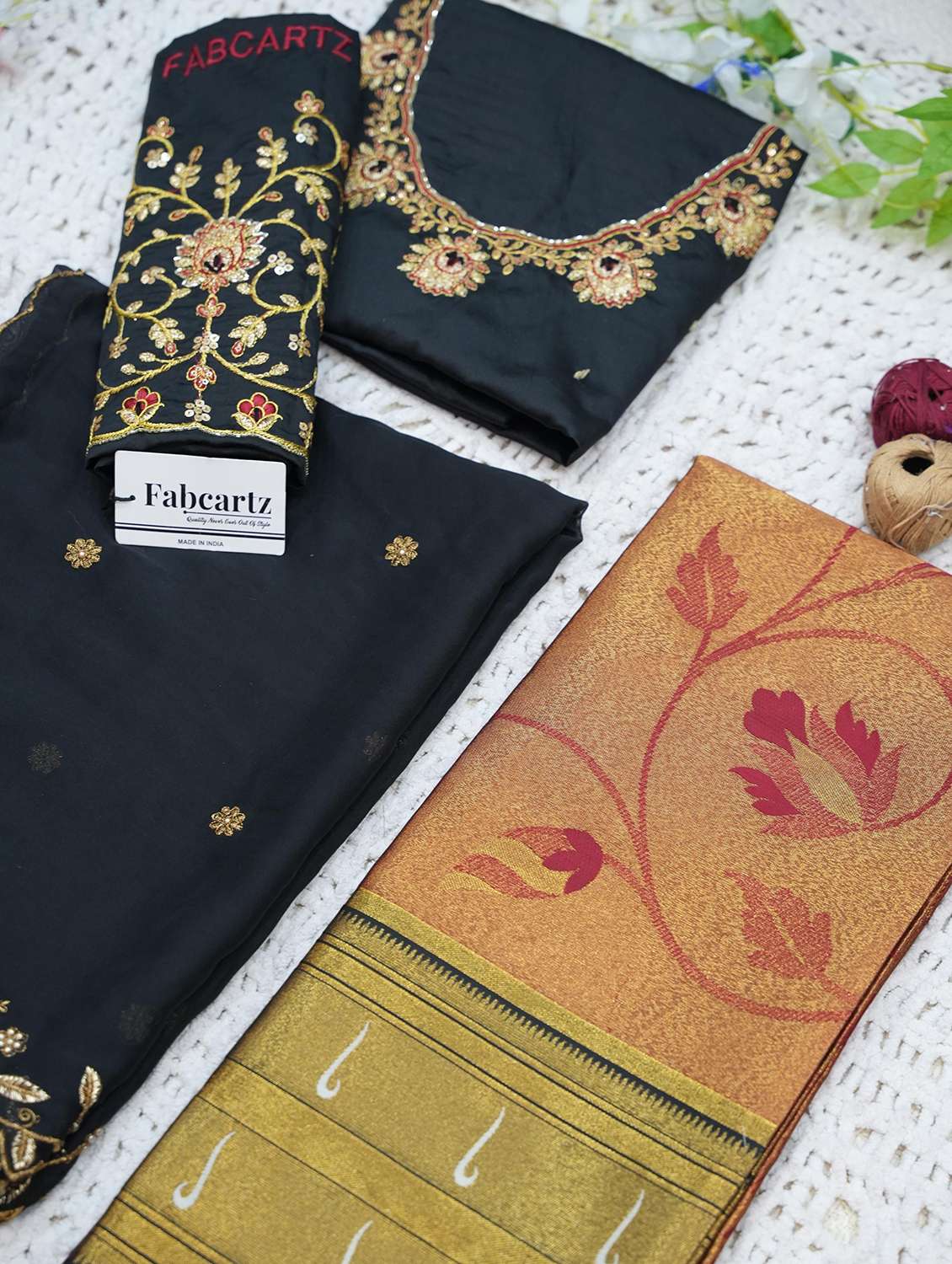 women self design south indian style unstitched lehenga choli - 22240796 -  Standard Image - 2