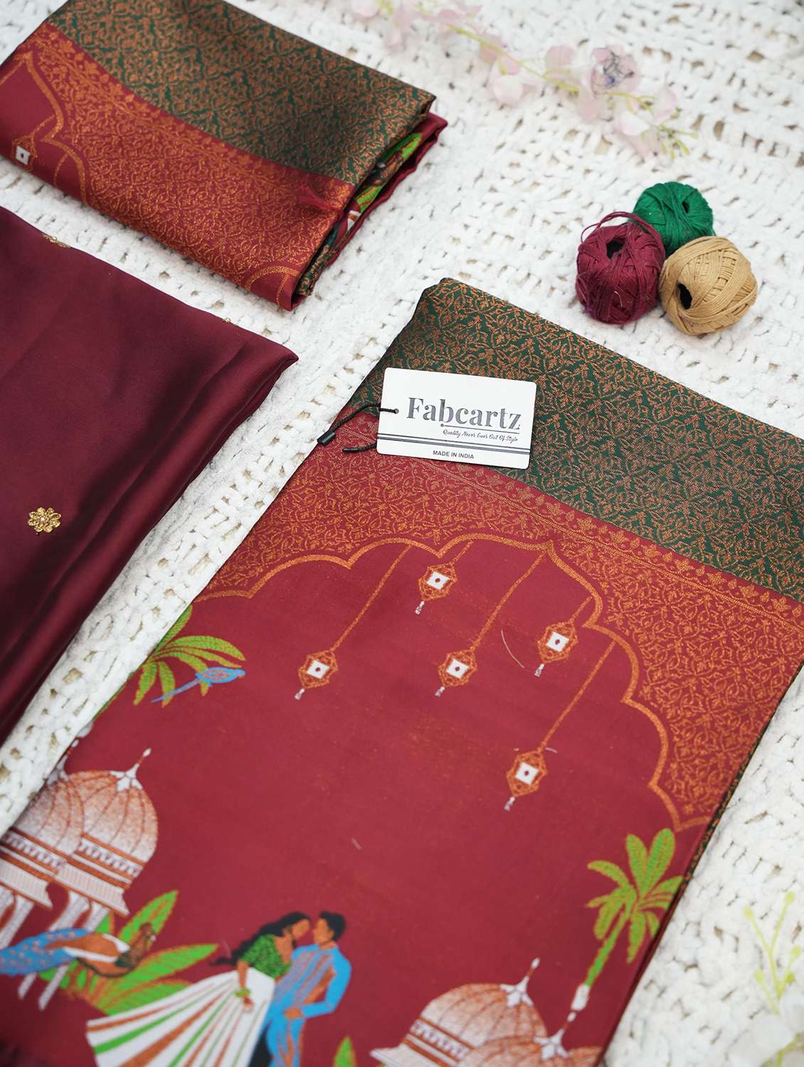 women self design south indian style unstitched lehenga choli - 22240812 -  Standard Image - 2