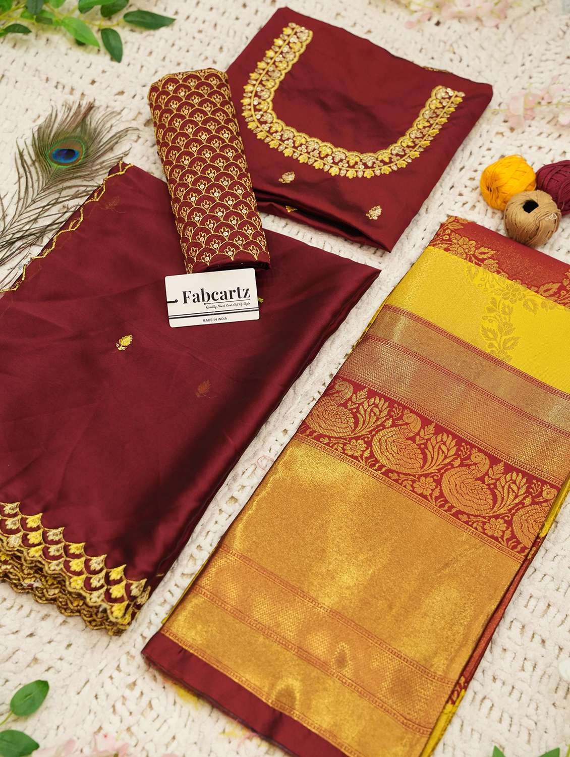 women self design south indian style unstitched lehenga choli - 22240817 -  Standard Image - 2