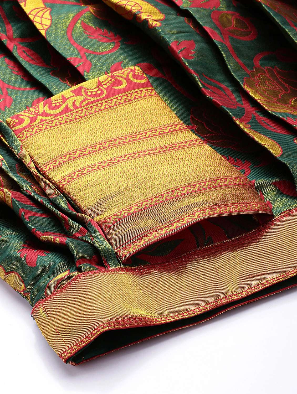 women self design south indian style stitched lehenga choli - 22240872 -  Standard Image - 2