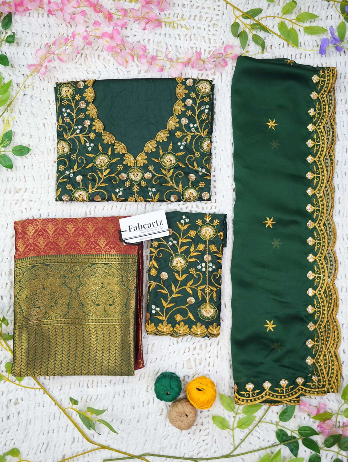 women self design south indian style unstitched lehenga choli - 22240883 -  Standard Image - 2