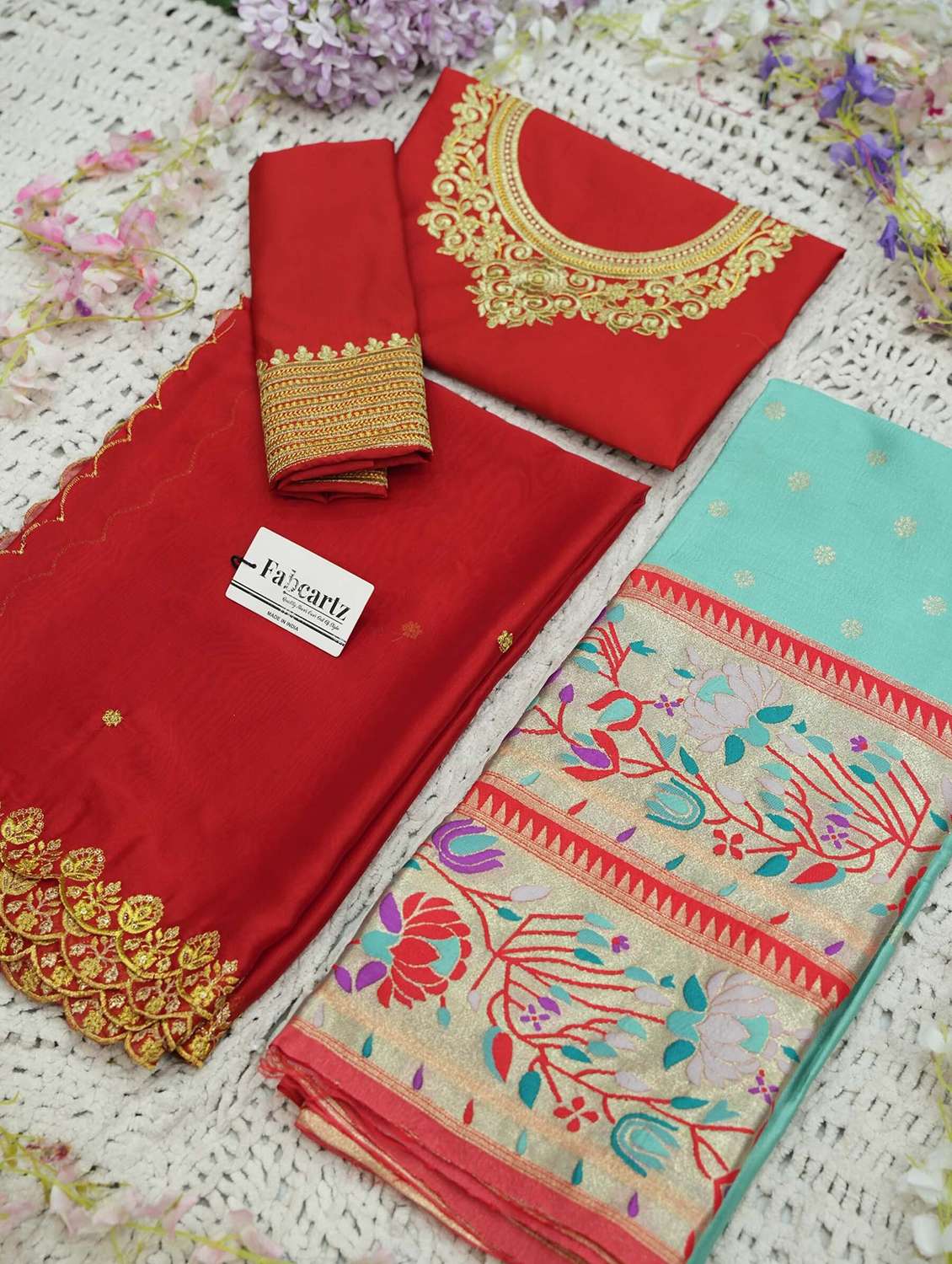 women self design south indian style unstitched lehenga choli - 22240936 -  Standard Image - 2