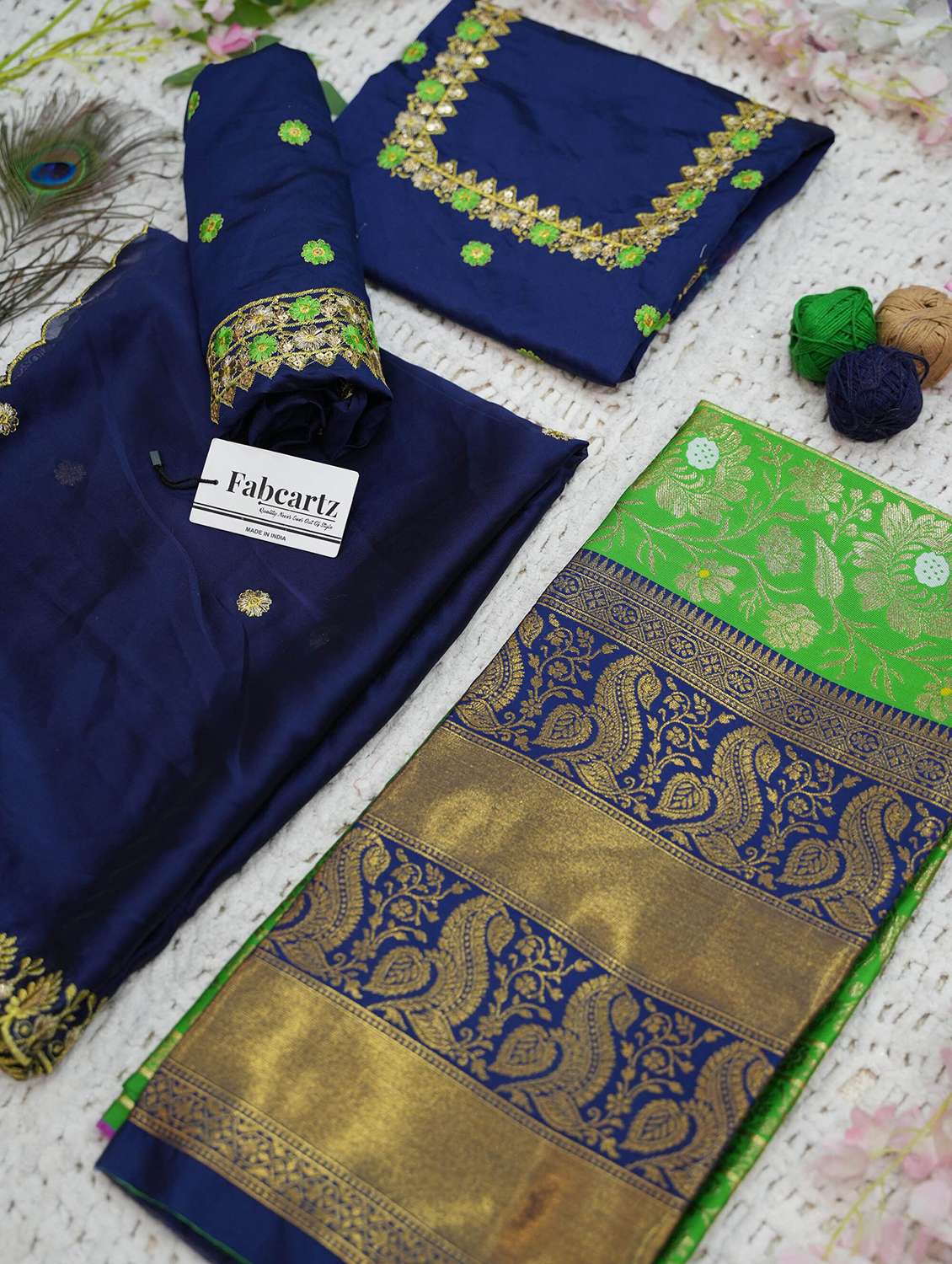 women self design south indian style unstitched lehenga choli - 22240944 -  Standard Image - 2