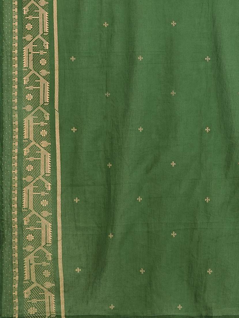 women solid with work three quarter sleeve kurta pant with dupatta set - 22240958 -  Standard Image - 7