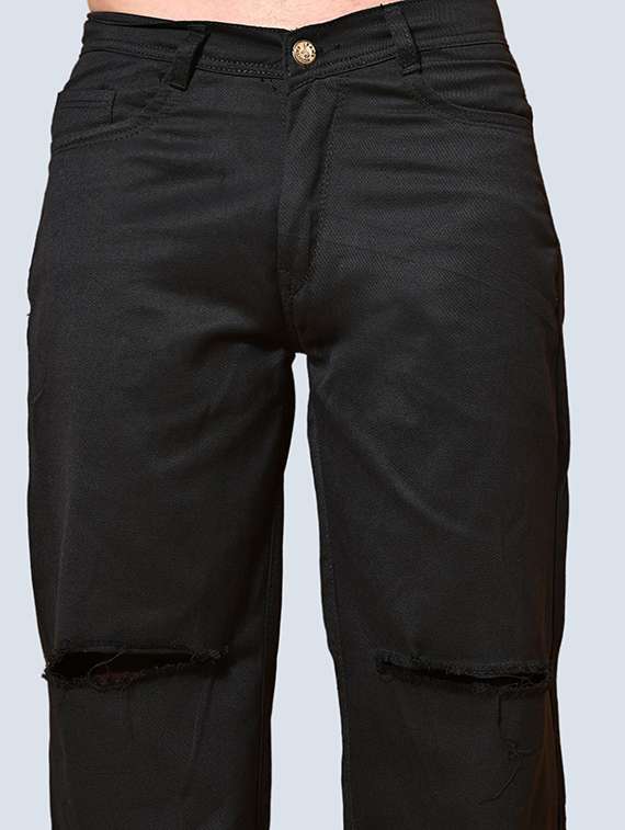 men slash knee mid rise relaxed fit jeans - 22240994 -  Standard Image - 2