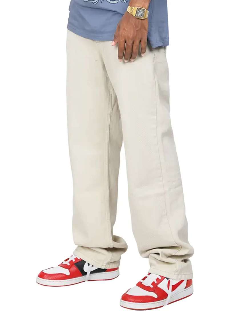 men solid mid rise baggy jean - 22241003 -  Standard Image - 2