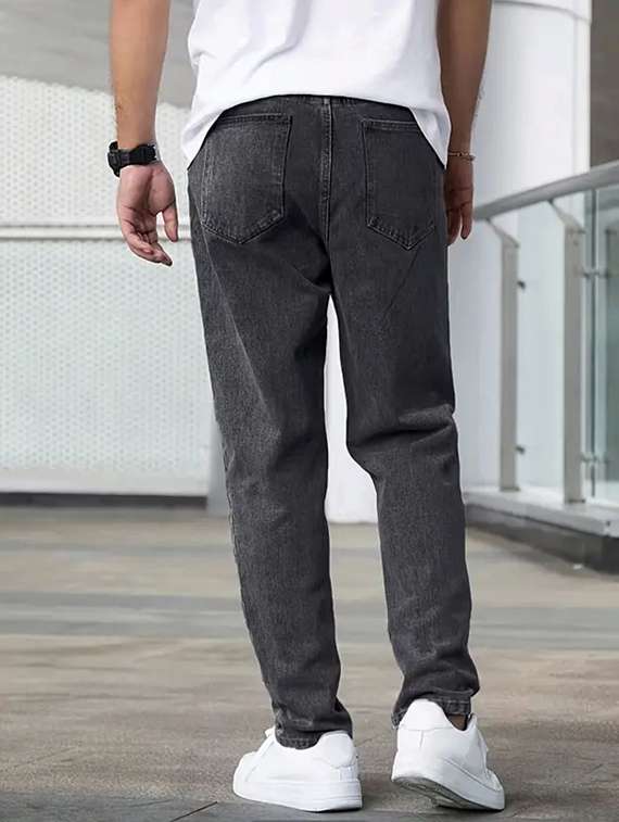 men plain mid rise relaxed fit jeans - 22241066 -  Standard Image - 2
