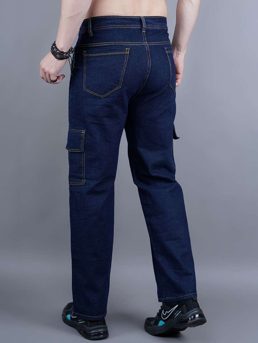 men solid mid rise regular fit cargo - 22241075 -  Standard Image - 2