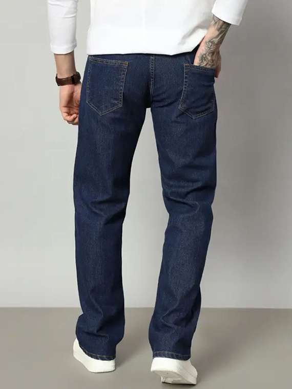 men plain mid rise relaxed fit jeans - 22241099 -  Standard Image - 2
