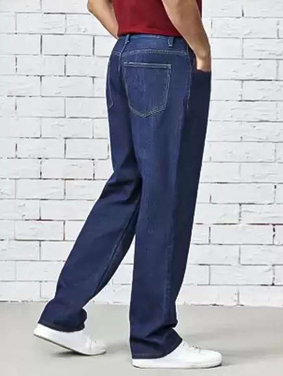 men plain mid rise relaxed fit jeans - 22241154 -  Standard Image - 2