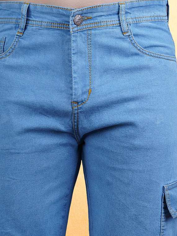 men solid mid rise regular fit cargo - 22241177 -  Standard Image - 2