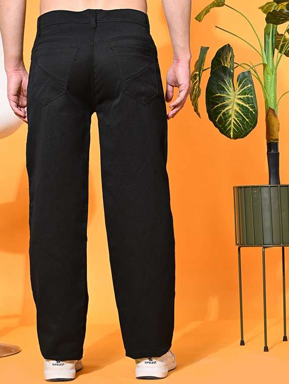 men plain mid rise relaxed fit jeans - 22241347 -  Standard Image - 2