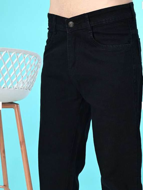 men plain mid rise relaxed fit jeans - 22241351 -  Standard Image - 2