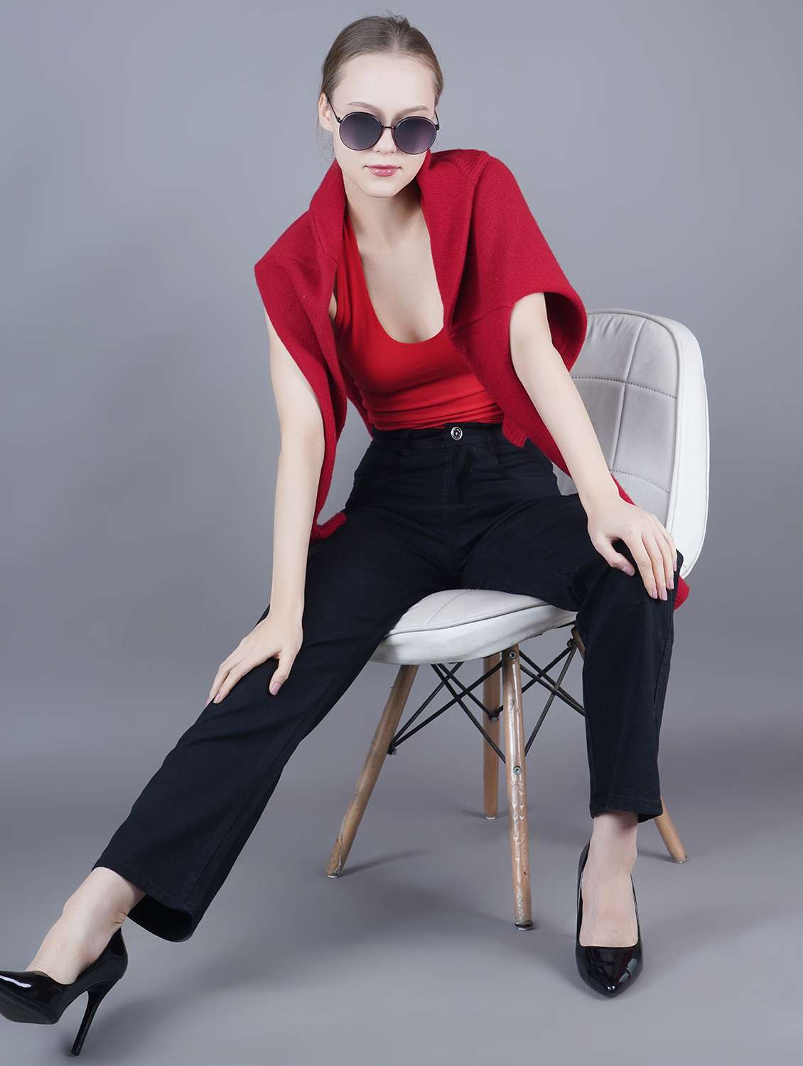 women solid mid rise denim cargo - 22241504 -  Standard Image - 2