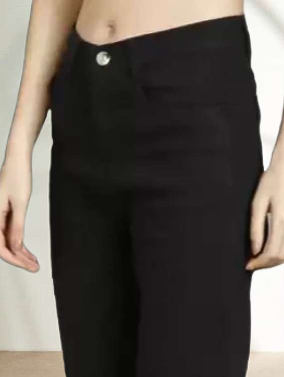 women solid high rise wide leg jeans - 22241521 -  Standard Image - 2