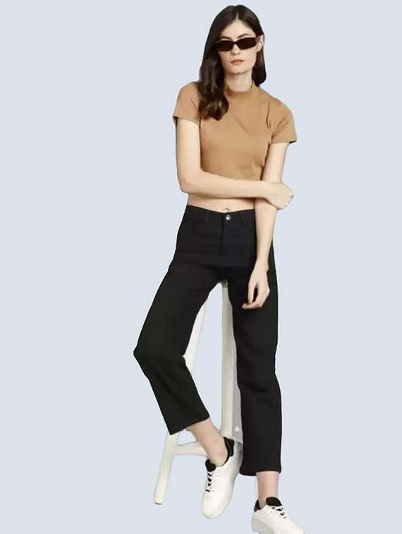 women solid mid rise straight fit jean - 22241570 -  Standard Image - 2