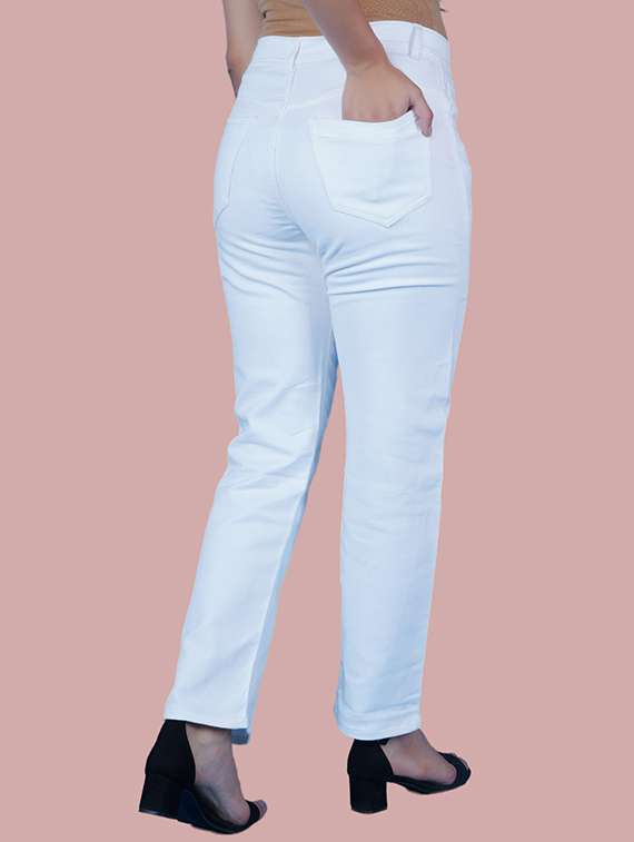 women solid mid rise straight fit jean - 22241589 -  Standard Image - 2