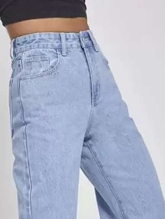 women solid high rise wide leg jean - 22241779 -  Standard Image - 2