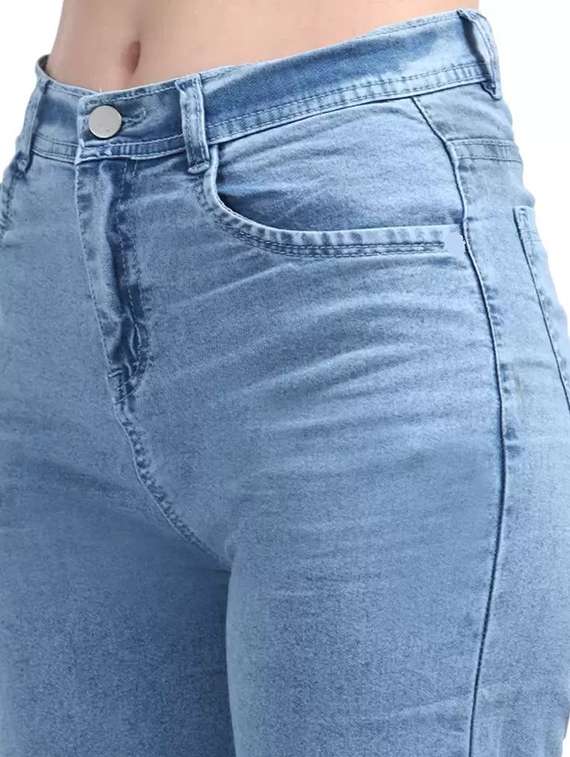 women solid mid rise wide leg jean - 22241784 -  Standard Image - 2