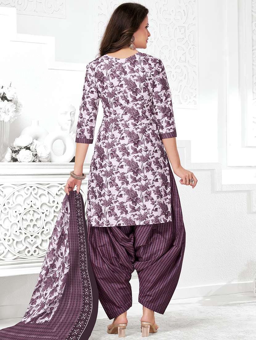 women floral printed three quarter sleeve kurta patiala with dupatta set - 22241969 -  Standard Image - 2
