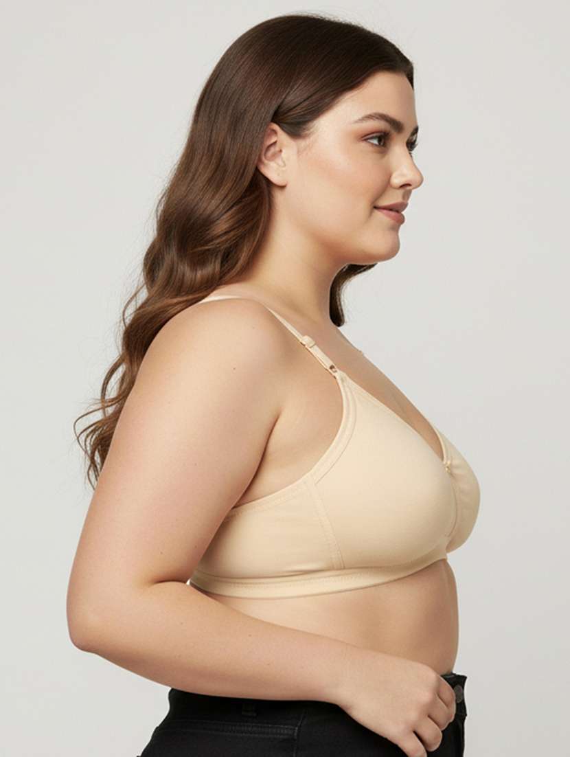 women plus size solid non padded minimizer bra - 22242034 -  Standard Image - 2