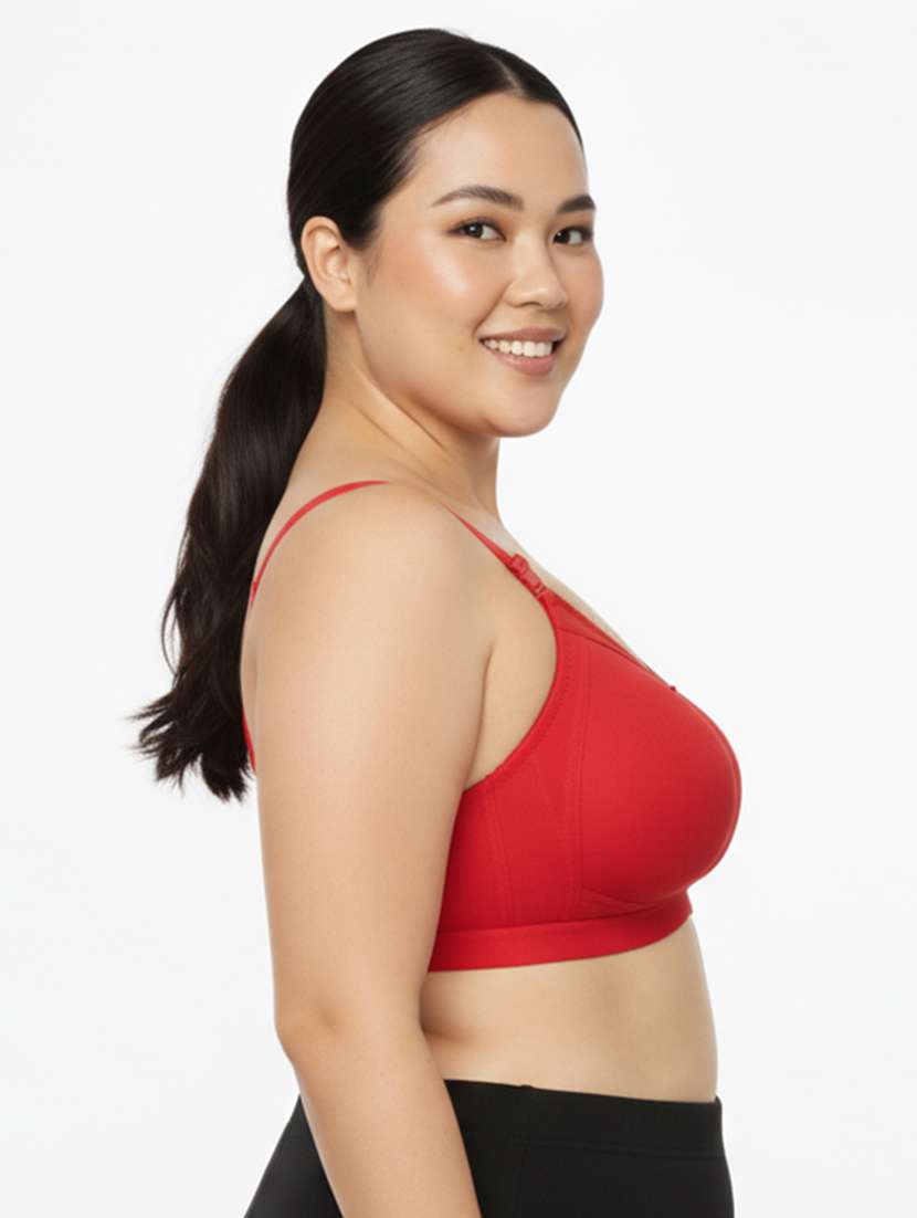 women plus size solid non padded minimizer bra - 22242035 -  Standard Image - 2