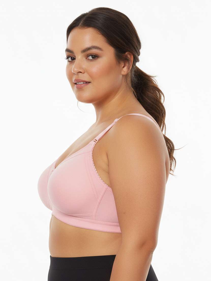 women plus size solid non padded minimizer bra - 22242036 -  Standard Image - 2