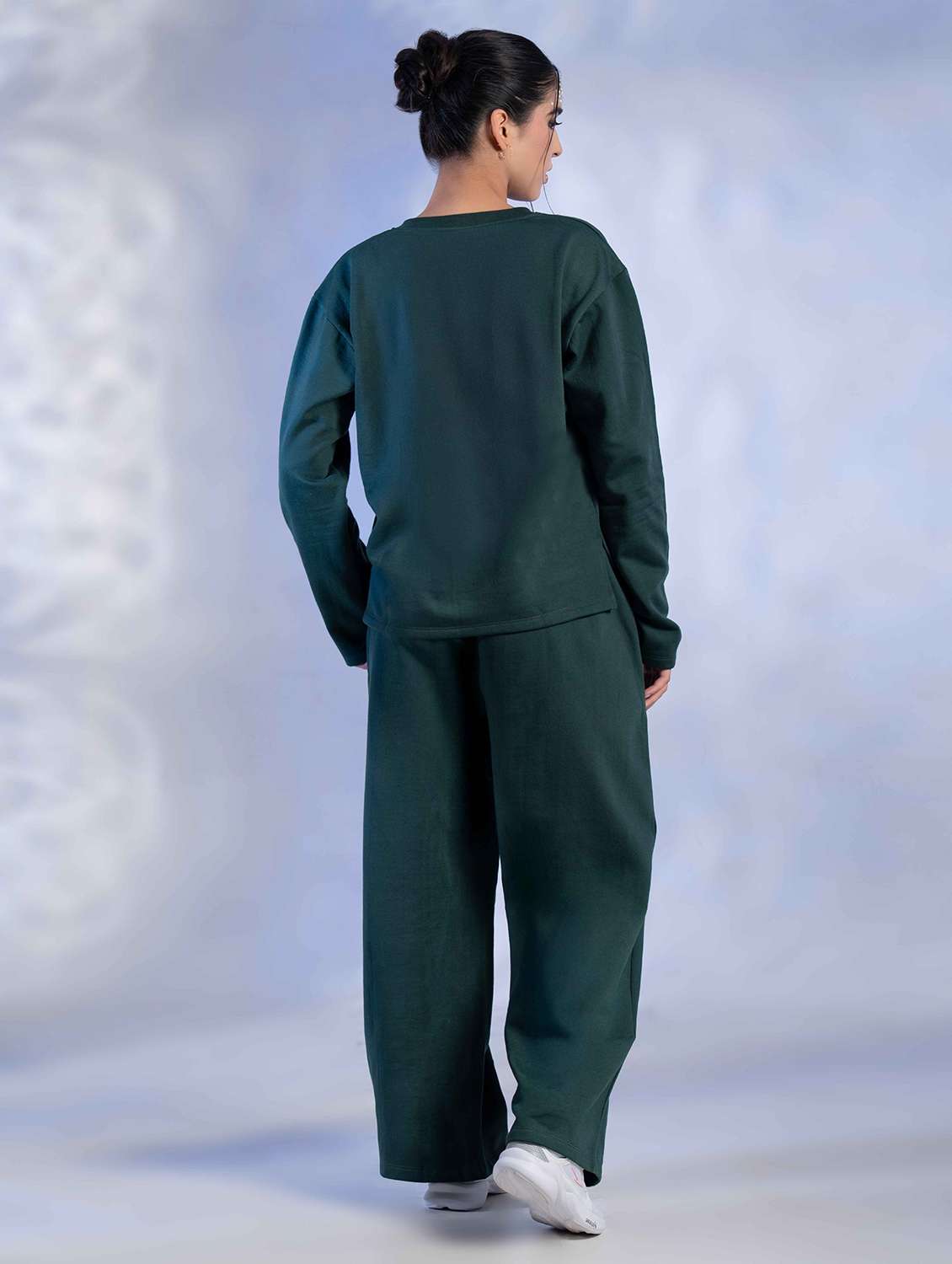 women solid long sleeve winter wear co-ord set - 22242054 -  Standard Image - 2