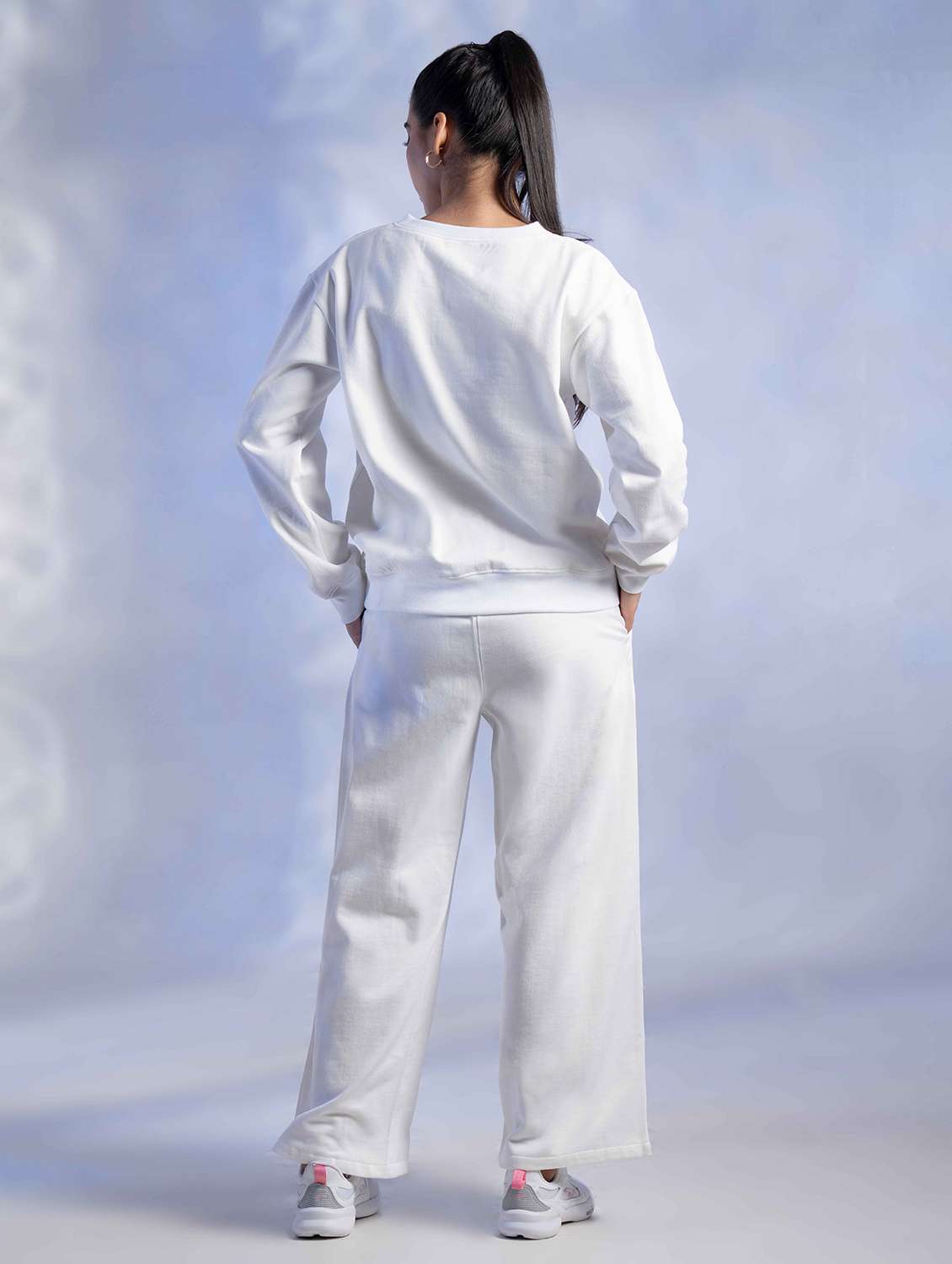 women solid long sleeve winter wear co-ord set - 22242061 -  Standard Image - 2