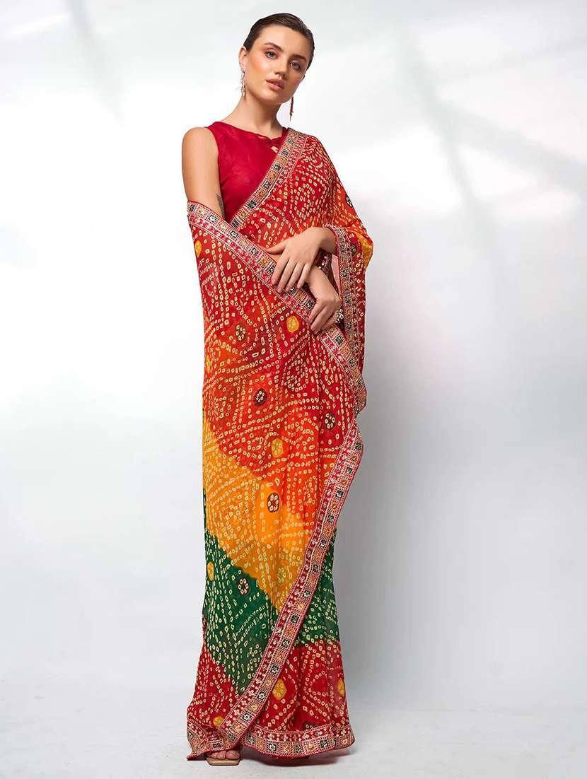 women printed casual wear saree - 22243494 -  Standard Image - 2