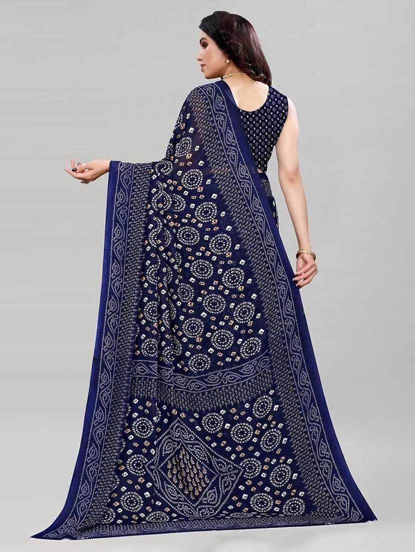 women printed casual wear saree with blouse - 22243501 -  Standard Image - 2