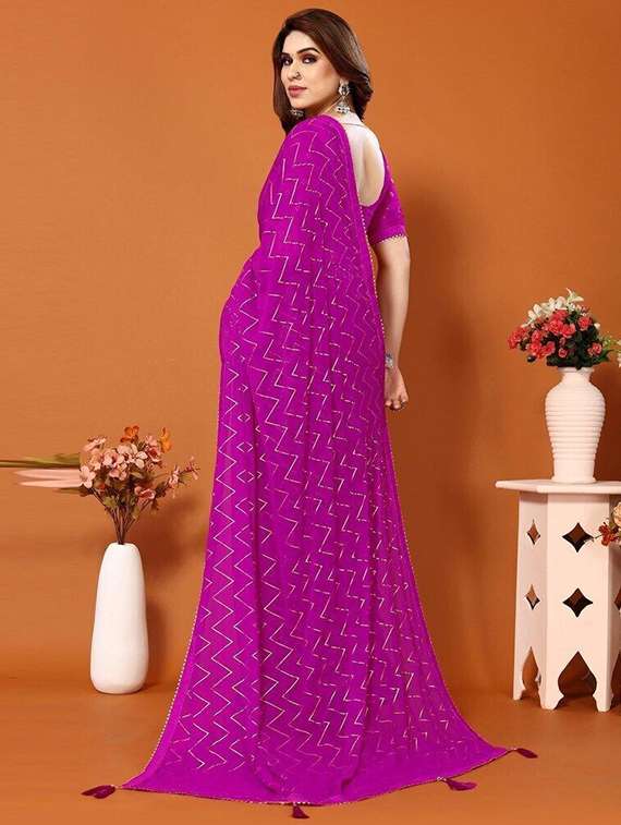 women printed casual wear saree with blouse - 22243515 -  Standard Image - 2