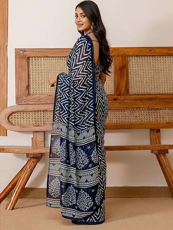 women printed casual wear saree - 22243551 -  Standard Image - 2