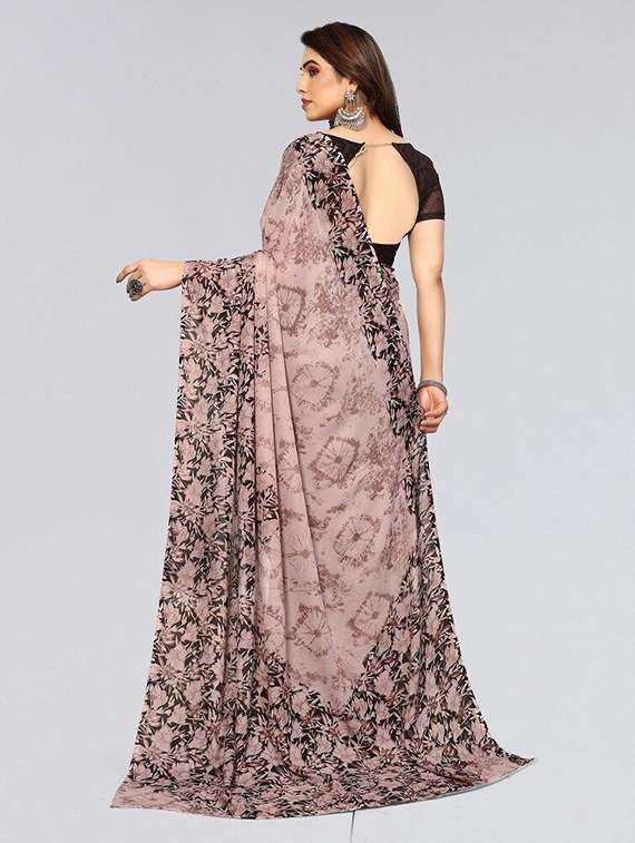 women printed casual wear saree with blouse - 22243578 -  Standard Image - 2