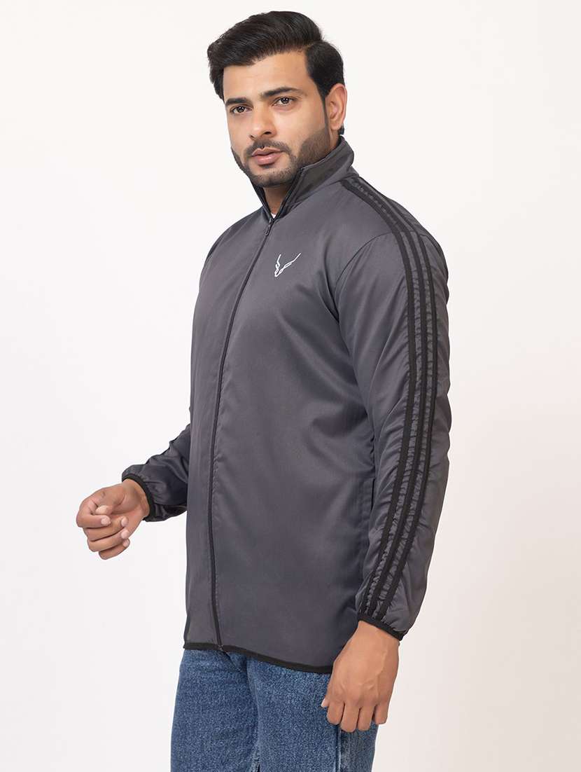 men side taped long sleeve regular fit casual jacket - 22243667 -  Standard Image - 2